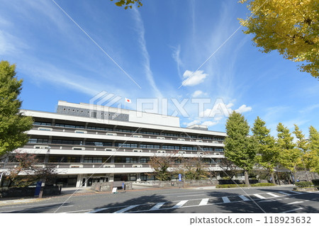 國立國會圖書館 東京都千代田區永田町 秋天 國立國會圖書館 東京都千代田區永田町 秋天 118923632