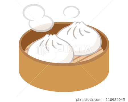 肉包子和豬肉包子插畫 肉包子和豬肉包子插畫 118924045