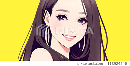 婦女和女孩插畫素材 118924246