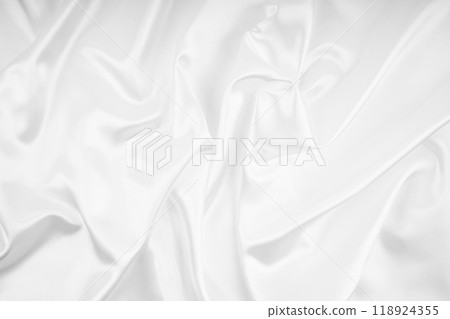 White fabric texture background. Smooth elegant white silk. 118924355