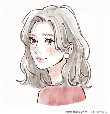 Illustration material of women and girls 118924867