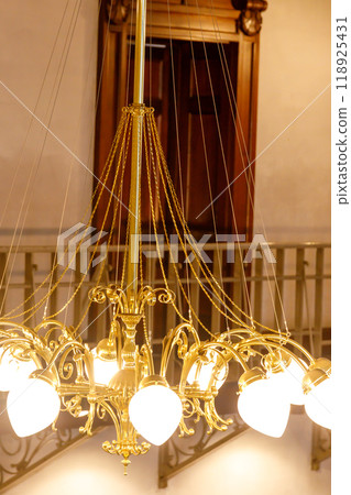 The interior of a red brick building that is a designated historical asset The interior of a red brick building that is a designated historical asset 118925431