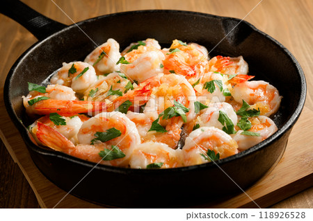 garlic shrimp garlic shrimp 118926528