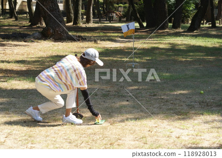Ground Golf, Hamanomiya Park, Kakogawa City, Hyogo Prefecture Ground Golf, Hamanomiya Park, Kakogawa City, Hyogo Prefecture 118928013