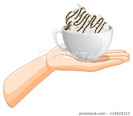 Hand Holding a Cup of Coffee 118928123