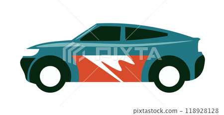 Racing Car Vector Illustration isolated Racing Car Vector Illustration isolated 118928128