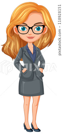 Professional Woman in Business Attire 118928151