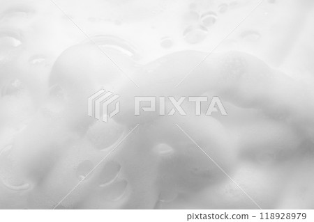 Abstract white soap foam bubbles texture background Abstract white soap foam bubbles texture background 118928979