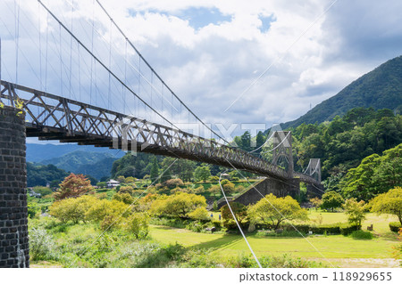 Kiso District, Nagano Prefecture / Momosuke Bridge and Tenpaku Park [Nationally designated important cultural property and modern industrial heritage] 118929655