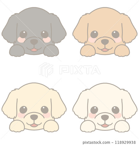 各種狗臉套裝尋回犬 118929938