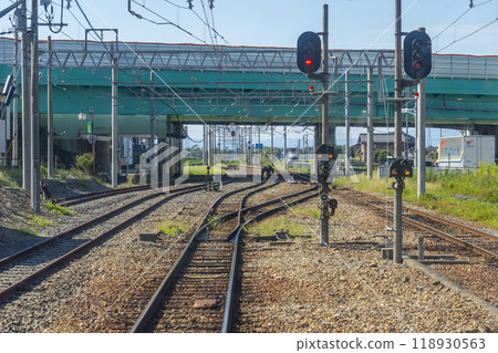 車窗外的近江鐵道多賀線風景 車窗外的近江鐵道多賀線風景 118930563