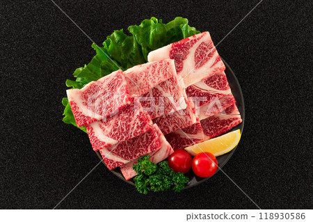 Domestic Japanese Black Beef Shoulder Loin Yakiniku Domestic Japanese Black Beef Shoulder Loin Yakiniku 118930586