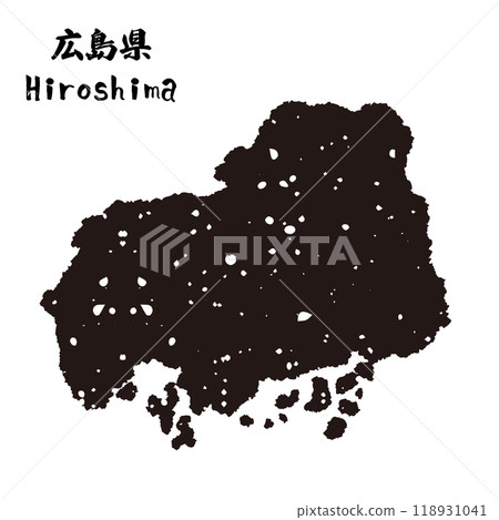 Japan_廣島縣郵票風格剪影 118931041