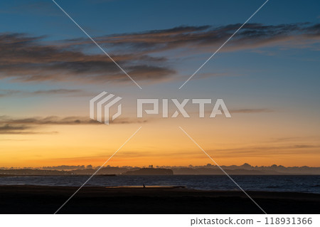 Enoshima from Southern Beach (sunrise) Enoshima from Southern Beach (sunrise) 118931366