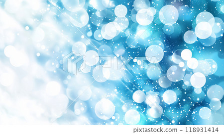 "Blue light sparkling background material." 118931414