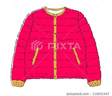 羽絨衣外套插畫 118931447