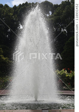 有大噴泉的公園風景 有大噴泉的公園風景 118931452