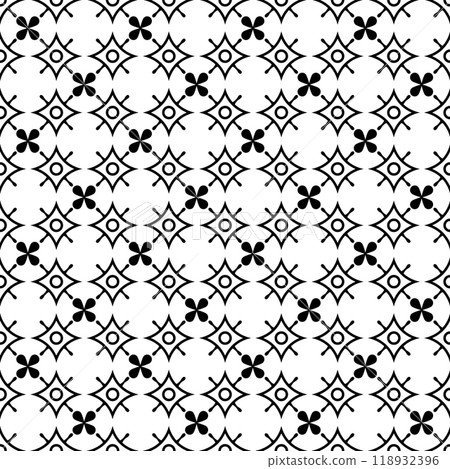 Seamless curved pattern in a row on a white background. 118932396