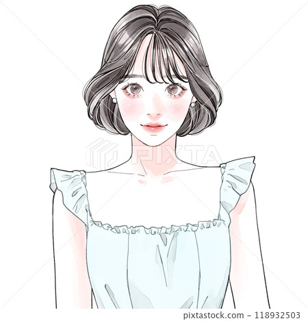 Showa era idol-style woman 118932503