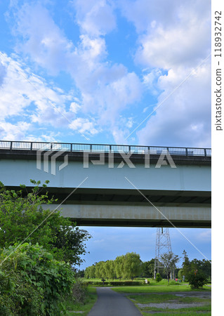 National Route 16 Nishi-Omiya Bypass, view from under the bridge National Route 16 Nishi-Omiya Bypass, view from under the bridge 118932742