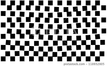 Psychedelic checkerboard pattern 118932805