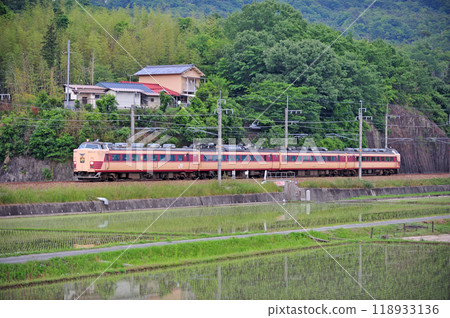 Fukuchiyama Line Dojo-Mita JR West 183 series B62 train (Fukuchiyama) Kuroha 183-802 Kounotori Fukuchiyama Line Dojo-Mita JR West 183 series B62 train (Fukuchiyama) Kuroha 183-802 Kounotori 118933136