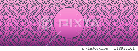 Pink and black wavy geometric seamless pattern. Bold Asian texture for modern decor and textiles. Pink and black wavy geometric seamless pattern. Bold Asian texture for modern decor and textiles. 118933161