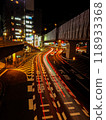 Car taillights and intersection at night 118933368