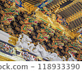 Sculptures at the Yomeimon Gate of Nikko Toshogu Shrine 118933390