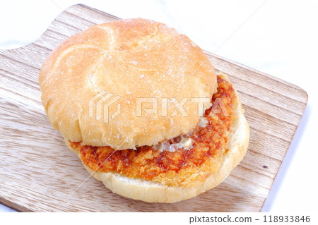 A ham cutlet sandwich on Kaisersemmel, a bread roll that originated in Austria A ham cutlet sandwich on Kaisersemmel, a bread roll that originated in Austria 118933846