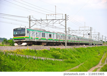Takasaki Line Okabe-Fukaya JR East E231 series 1000 series K-34 train (Kozu) Takasaki Line Okabe-Fukaya JR East E231 series 1000 series K-34 train (Kozu) 118933905