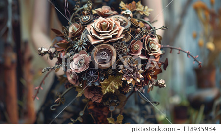 Floral background material (Generative AI) 118935934