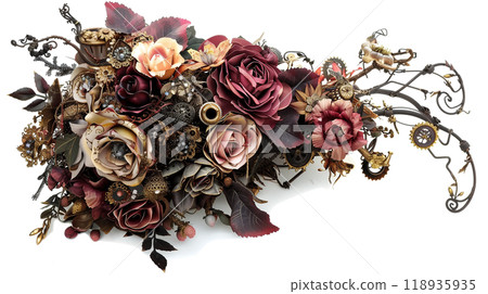 Floral background material (Generative AI) 118935935