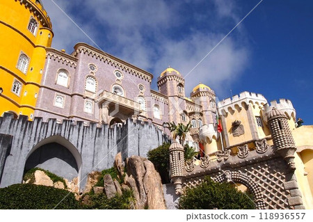 Colorful palaces in Portugal Colorful palaces in Portugal 118936557