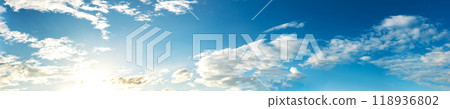 Panoramic sky on a sunny day. 118936802