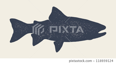 Salmon fish seafood, sketch. Vintage retro print, seafood salmon fish sketch, logo sign template, ink pencil style drawing, engrave old school. Hand drawn sketch salmon fish. Vector Illustration Salmon fish seafood, sketch. Vintage retro print, seafood salmon fish sketch, logo sign template, ink pencil style drawing, engrave old school. Hand drawn sketch salmon fish. Vector Illustration 118939124