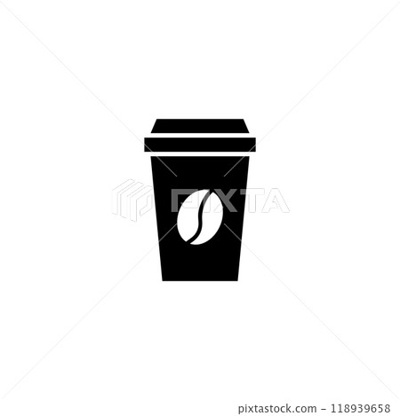 Modern, minimalistic coffee cup icon perfect for apps and websites 118939658