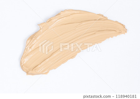 Foundation Stroke on White Background Top View 118940181