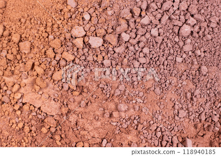 Macro texture of different shades of eyeshadow top view 118940185
