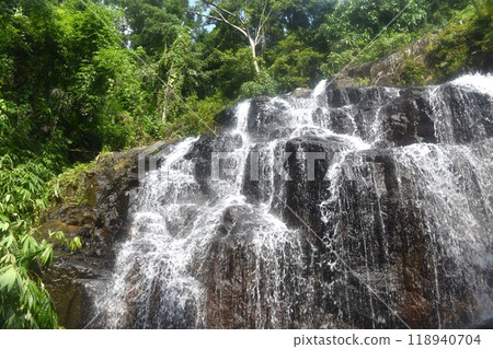 Sa Lad Dai waterfalll in forest at Banna travel location on Thailand 118940704