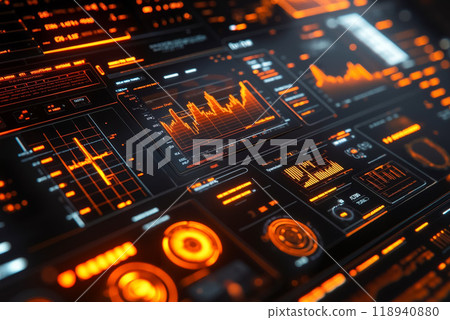 A close up of a computer screen with a bunch of buttons on it A close up of a computer screen with a bunch of buttons on it 118940880