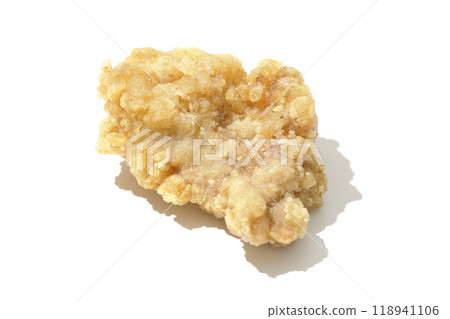 Fried chicken photographed on a white background 118941106
