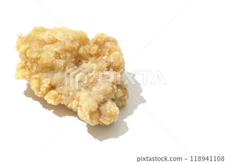 Fried chicken photographed on a white background 118941108