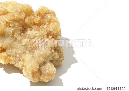 Fried chicken photographed on a white background Fried chicken photographed on a white background 118941111
