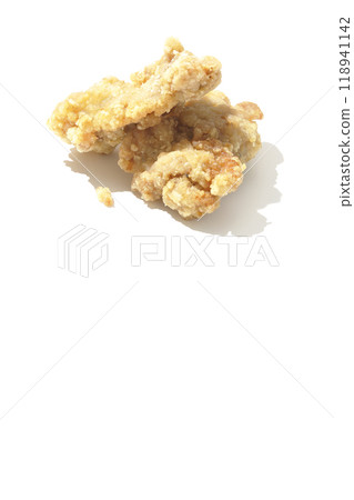 Fried chicken photographed on a white background 118941142