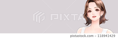 Illustration material of women and girls 118941429