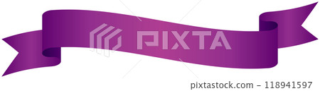 Simple curved gradient ribbon illustration 6 (purple) 118941597