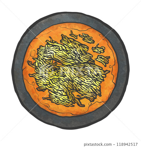 Hand-drawn illustration of miso ramen Hand-drawn illustration of miso ramen 118942517