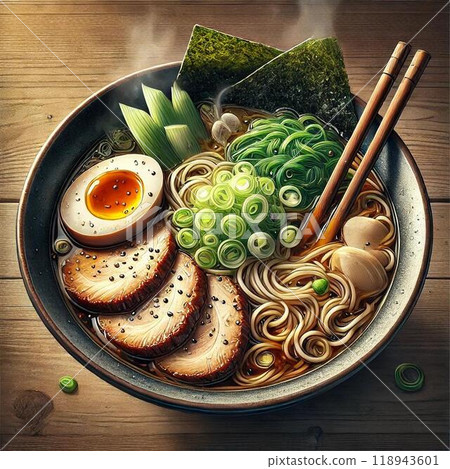 美味的醬油拉麵 美味的醬油拉麵 118943601