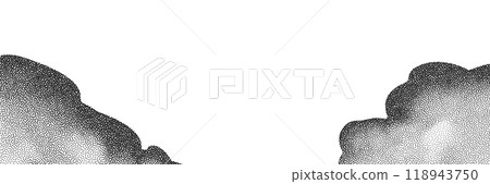 A wave of black dots with a sandy texture. An abstract, grainy background featuring a noisy gradient pattern. 118943750